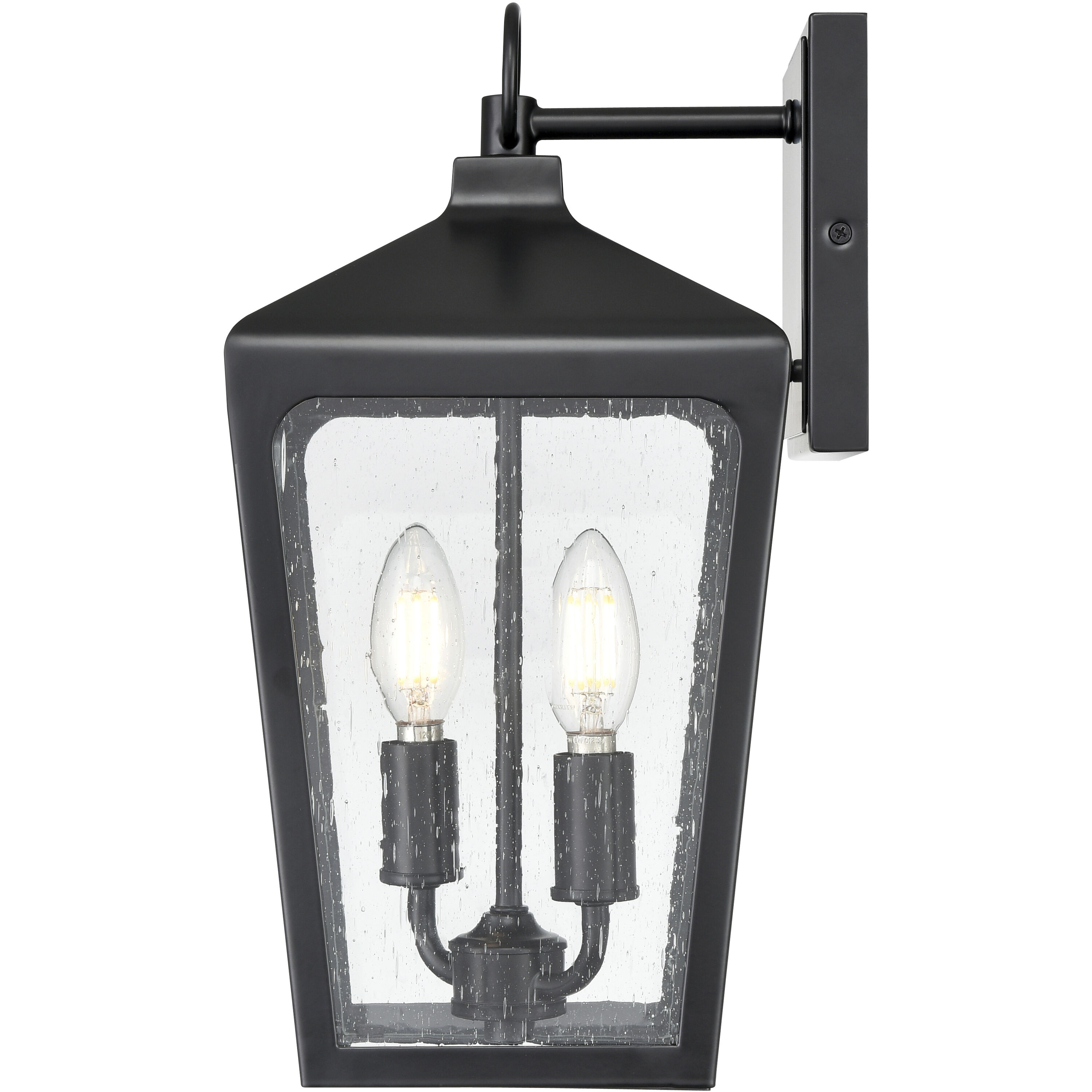 Brooks 2 Light 15 inch Powder Coated Black Outdoor Wall Sconce